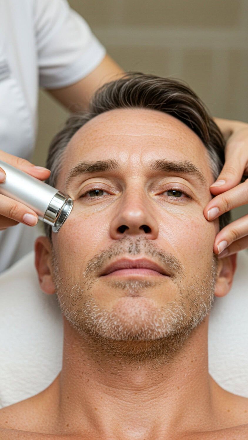 Microneedling behandeling voor huidverbetering bij Glow Clinic.