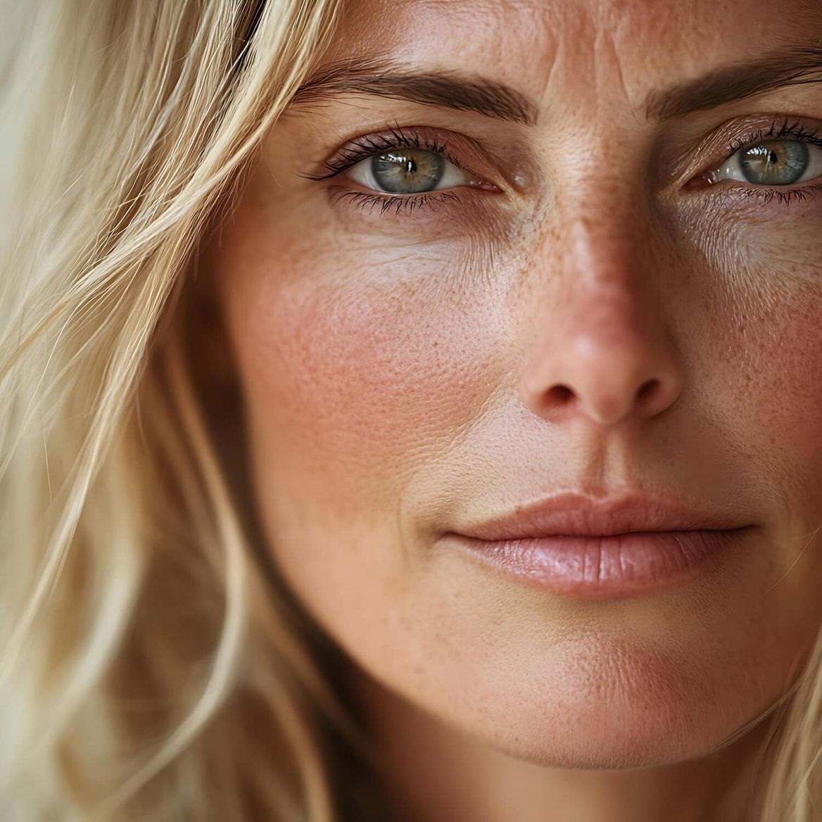 Stralende vrouwenhuid met natuurlijke uitstraling, gezichtsverzorging en huidverbetering bij Glow Clinic.