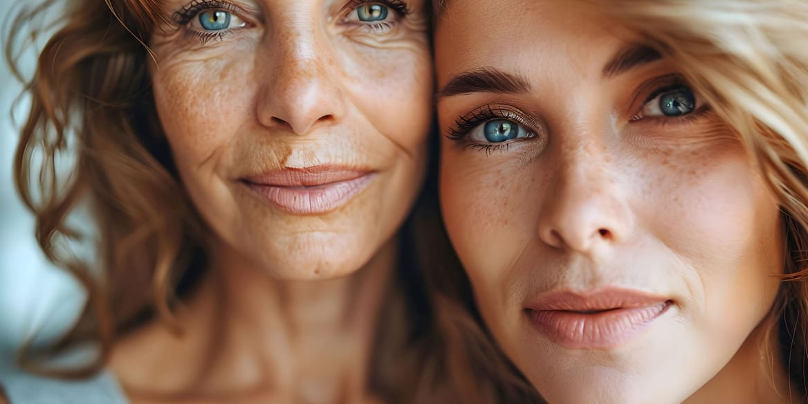 Stralende vrouwen met mooie, egale huid na huidverzorgingsbehandeling bij Glow Clinic.