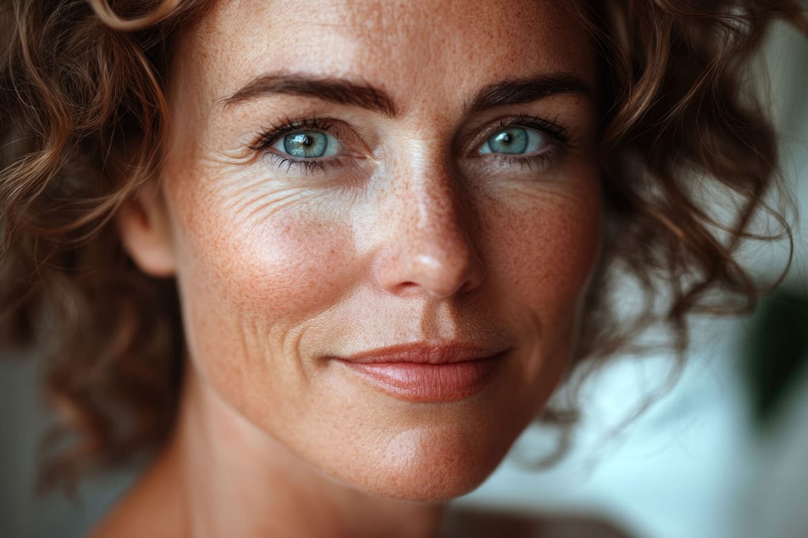 Stralende huid met natuurlijke glow, gerepareerd door professionele huidverbetering bij Glow Clinic.