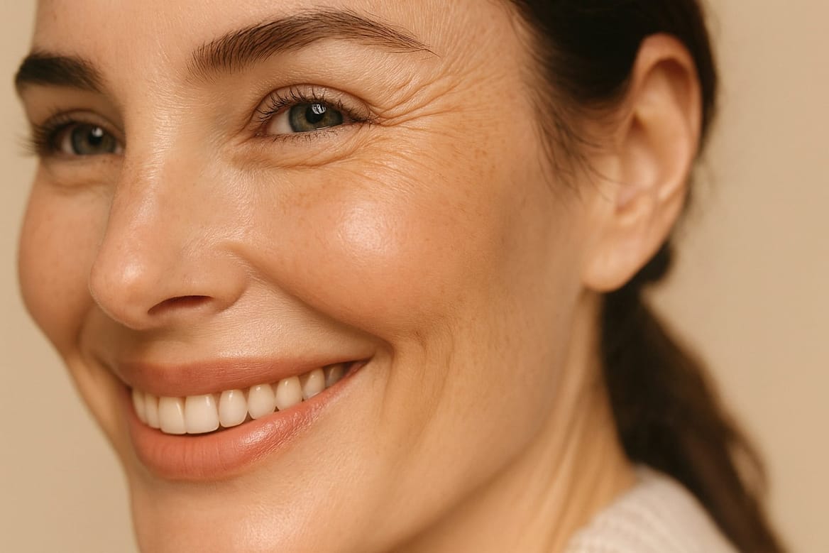 Stralende huid en mooie glimlach met huidverbetering en gezicht behandelingen bij Glow Clinic Nederland.